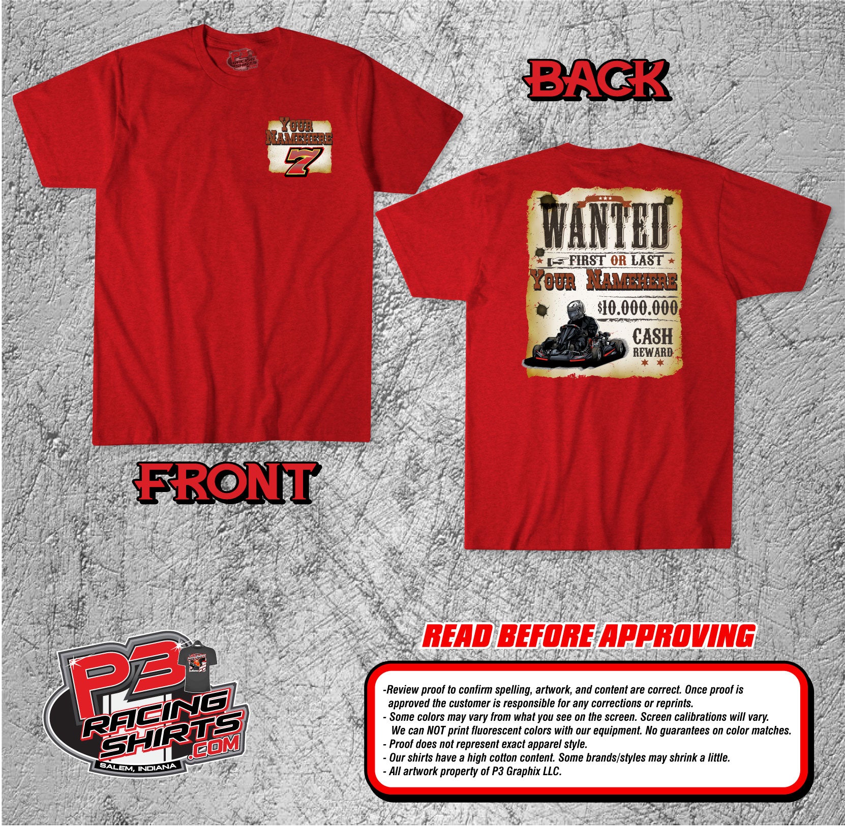 KAR 22 Kart Racing shirt